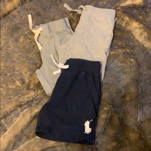 Boys polo shorts size 4 & another pair size 5
